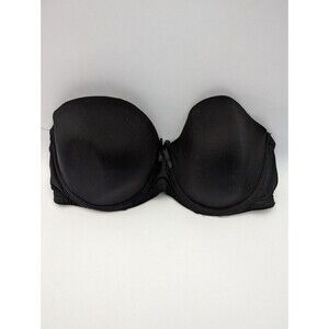 ADRIENNE VITTADINI Strapless Bra Black 38C Seamless Underwire